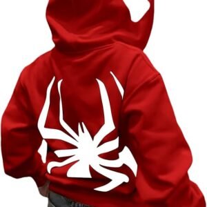 Y2K Spider Graphic Full Zip Hoodie