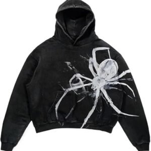 Y2K Skull & Spider Graphic Hoodie